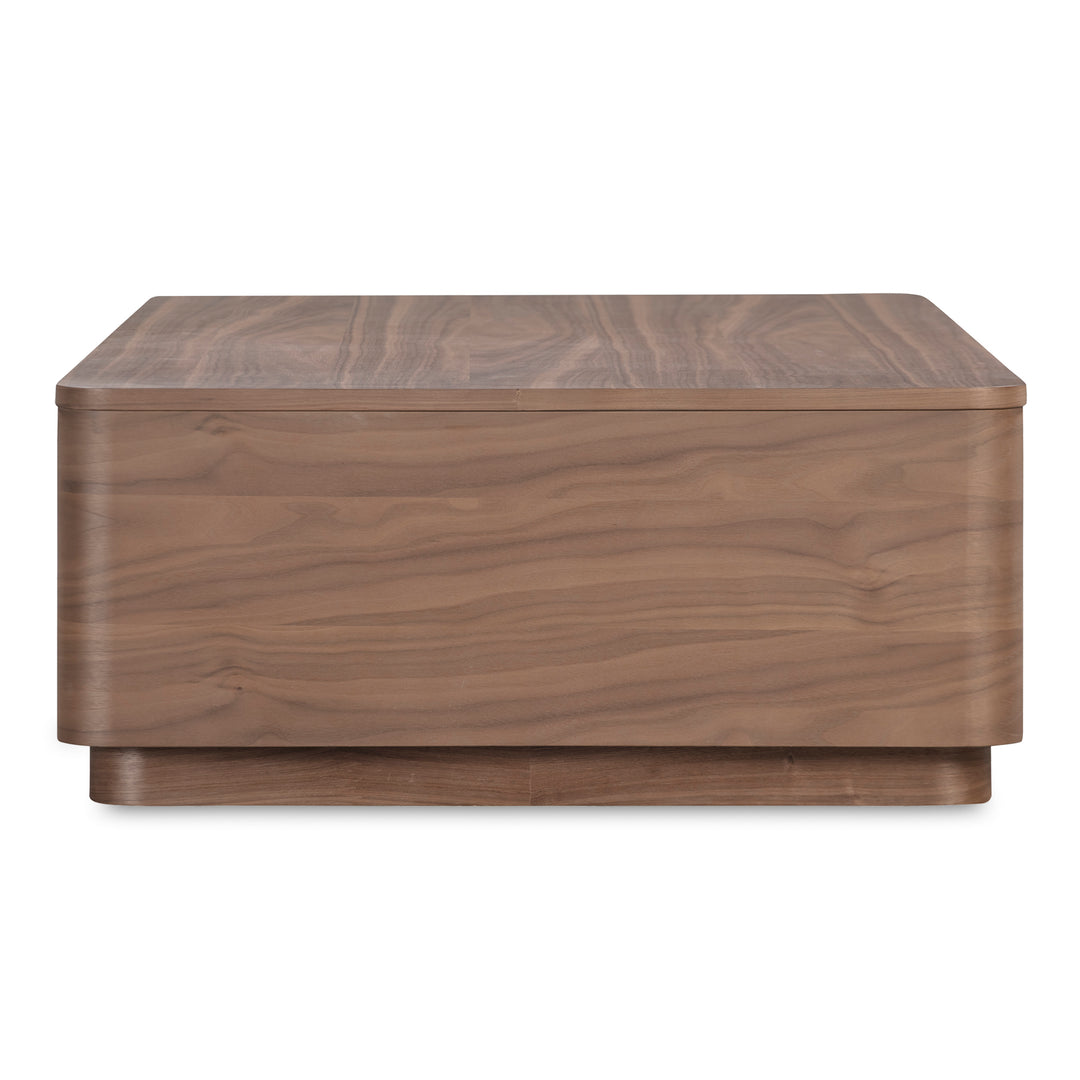 Moe's Home Collection - Round Off Coffee Table Walnut - YR-1007-03 | American Home Furniture
