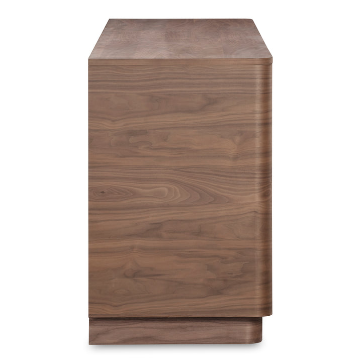 Moe's Home Collection - Round Off Sideboard Walnut - YR-1008-03 | American Home Furniture