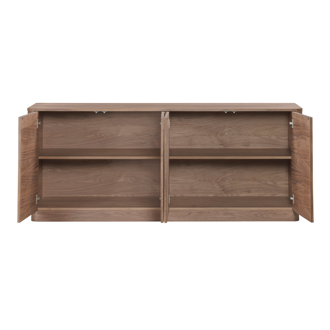 Moe's Home Collection - Round Off Sideboard Walnut - YR-1008-03 | American Home Furniture