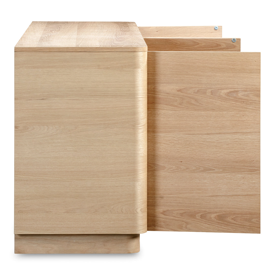 Moe's Home Collection - Round Off Sideboard Oak - YR-1008-24 | American Home Furniture