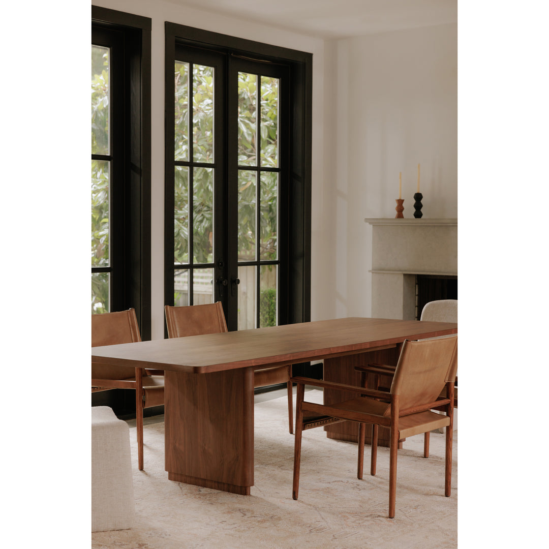 Moe's Home Collection - Round Off Dining Table Small Walnut - YR-1009-03-0 | American Home Furniture