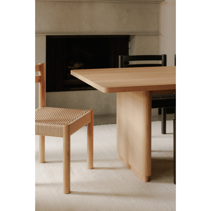 Moe's Home Collection - Round Off Dining Table Large Oak - YR-1011-24-0 | American Home Furniture
