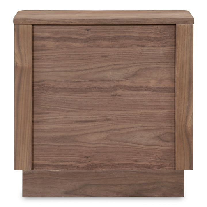 Moe's Home Collection - Round Off Tall Nightstand Walnut - YR-1013-03 | American Home Furniture