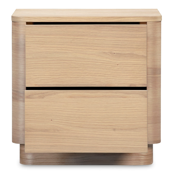 Moe's Home Collection - Round Off Tall Nightstand Oak - YR-1013-24 | American Home Furniture
