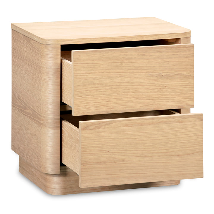Moe's Home Collection - Round Off Tall Nightstand Oak - YR-1013-24 | American Home Furniture