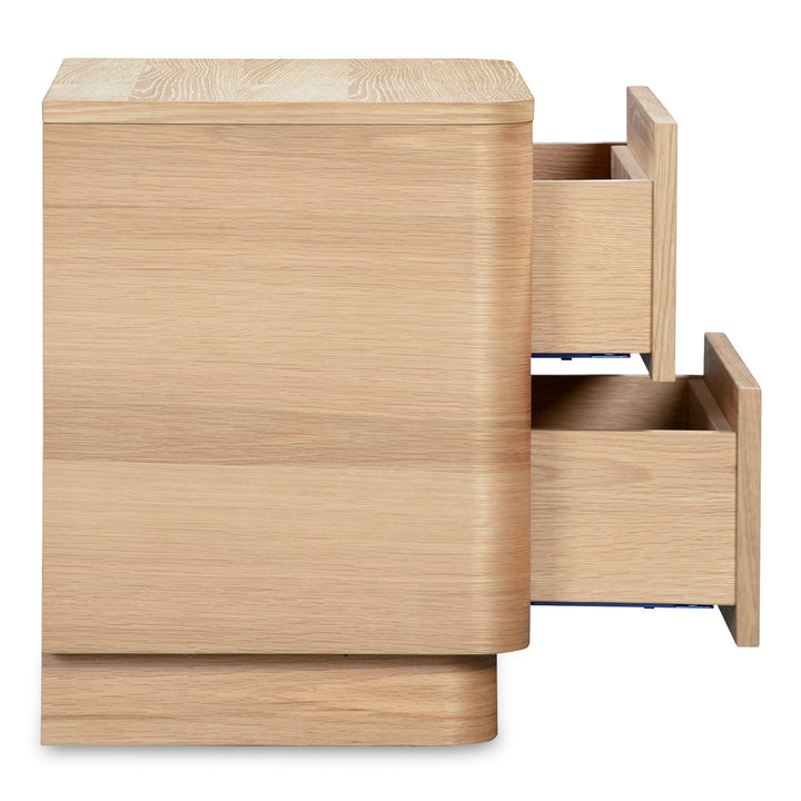 Moe's Home Collection - Round Off Tall Nightstand Oak - YR-1013-24 | American Home Furniture