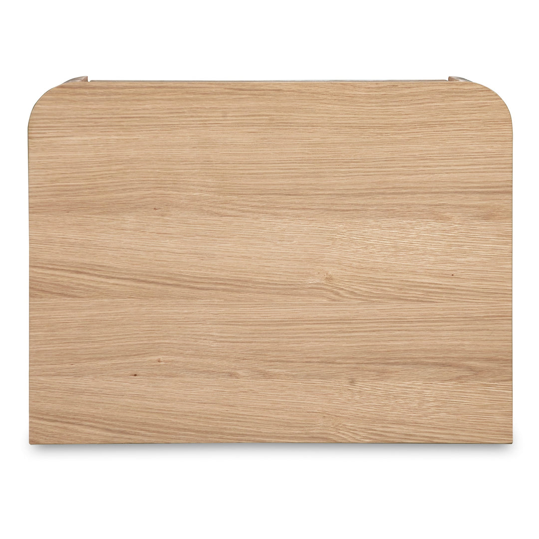 Round Off Tall Nightstand Oak