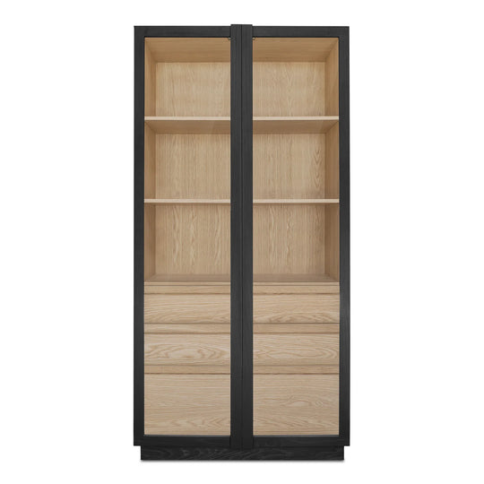 Moe's Home Collection - Charlotte Tall Cabinet Black - YR-1021-37 | American Home Furniture