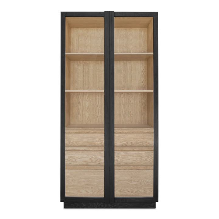 Moe's Home Collection - Charlotte Tall Cabinet Black - YR-1021-37 | American Home Furniture