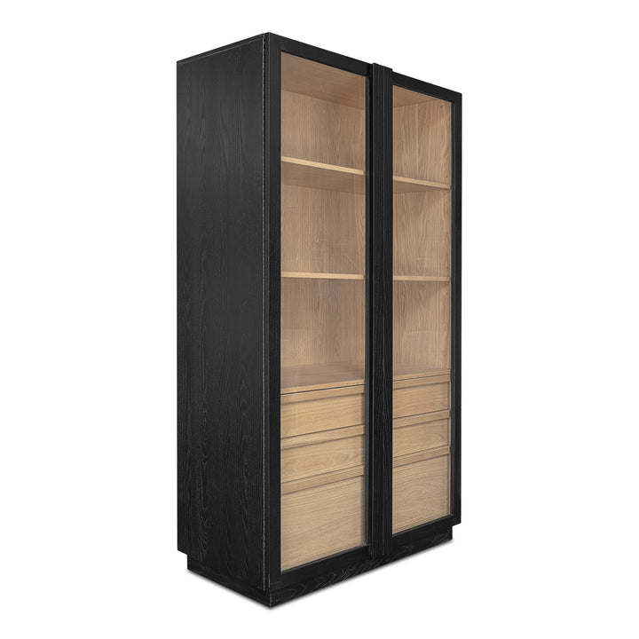Moe's Home Collection - Charlotte Tall Cabinet Black - YR-1021-37 | American Home Furniture