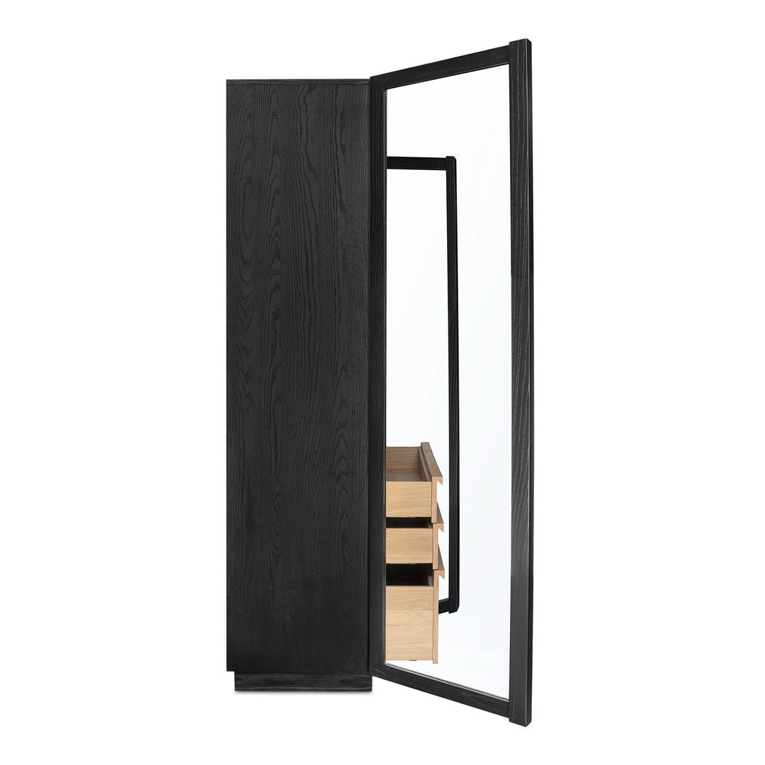 Moe's Home Collection - Charlotte Tall Cabinet Black - YR-1021-37 | American Home Furniture