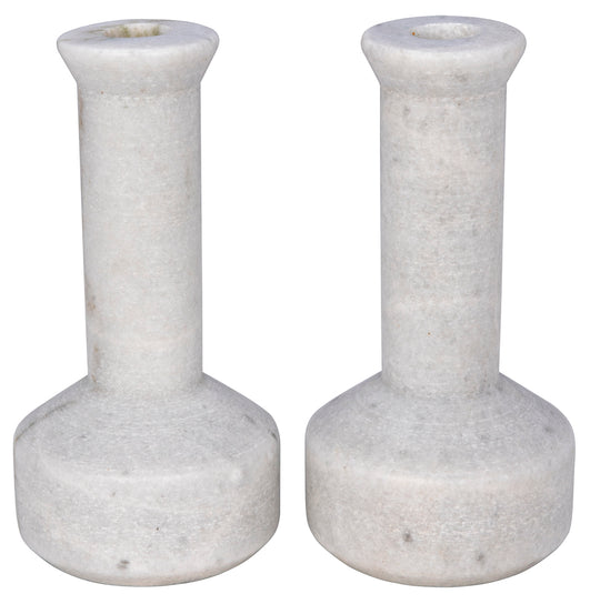 Noir - Milos Decorative Candle Holder, Set of 2 - YT0717-14WH