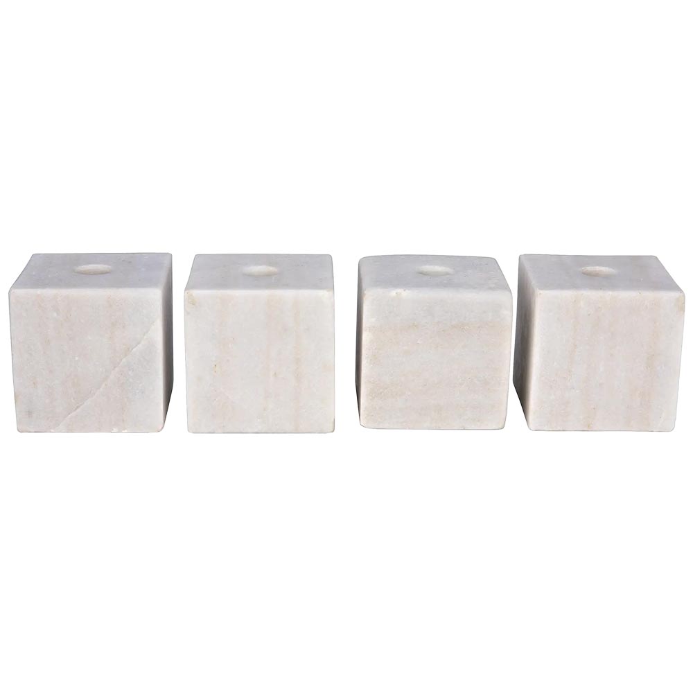 Noir - Cube Decorative Candle Holder, Set of 4 - YT0717-5WH