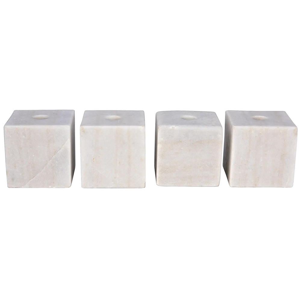 Noir - Cube Decorative Candle Holder, Set of 4 - YT0717-5WH