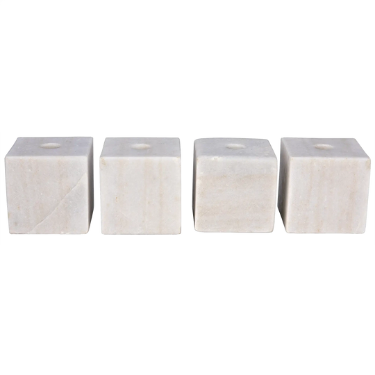 Noir - Cube Decorative Candle Holder, Set of 4 - YT0717-5WH