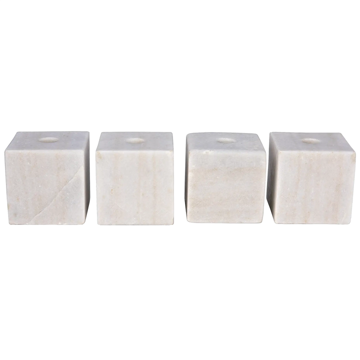 Noir - Cube Decorative Candle Holder, Set of 4 - YT0717-5WH
