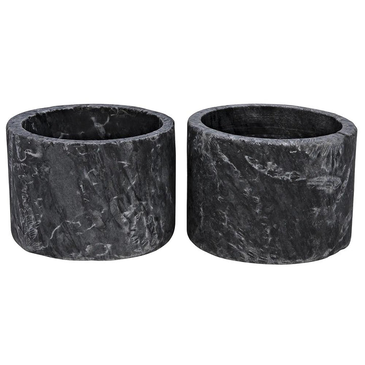 Noir - Syma Decorative Candle Holder, Set of 2 - YT0717-6BL