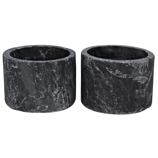 Noir - Syma Decorative Candle Holder, Set of 2 - YT0717-6BL