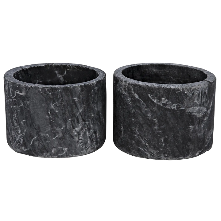 Noir - Syma Decorative Candle Holder, Set of 2 - YT0717-6BL