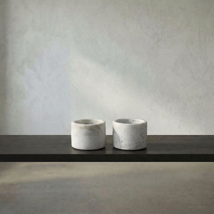 Noir - Syma Decorative Candle Holder, Set of 2 - YT0717-6WH