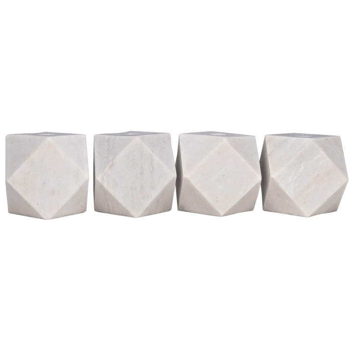 Noir Polyhedron Decorative Candle Holder 2, Set of 4 DECORATIVE OBJECTS