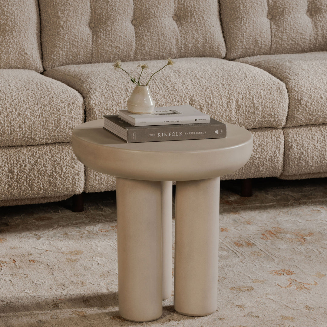 Moe's Home Collection - Rocca Side Table Cream - ZT-1036-05-0 | American Home Furniture