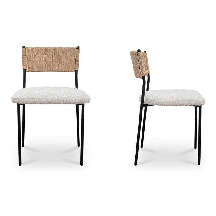 Moe's Home Collection - Foley Dining Chair White Set Of Two - Set of 2 - ZT-1045-18 | American Home Furniture