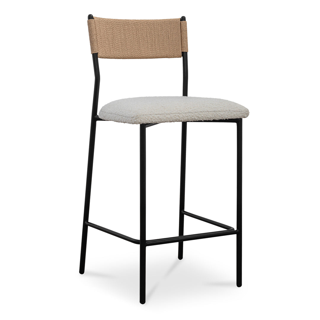 Moe's Home Collection - Foley Counter Stool White - ZT-1046-18 | American Home Furniture