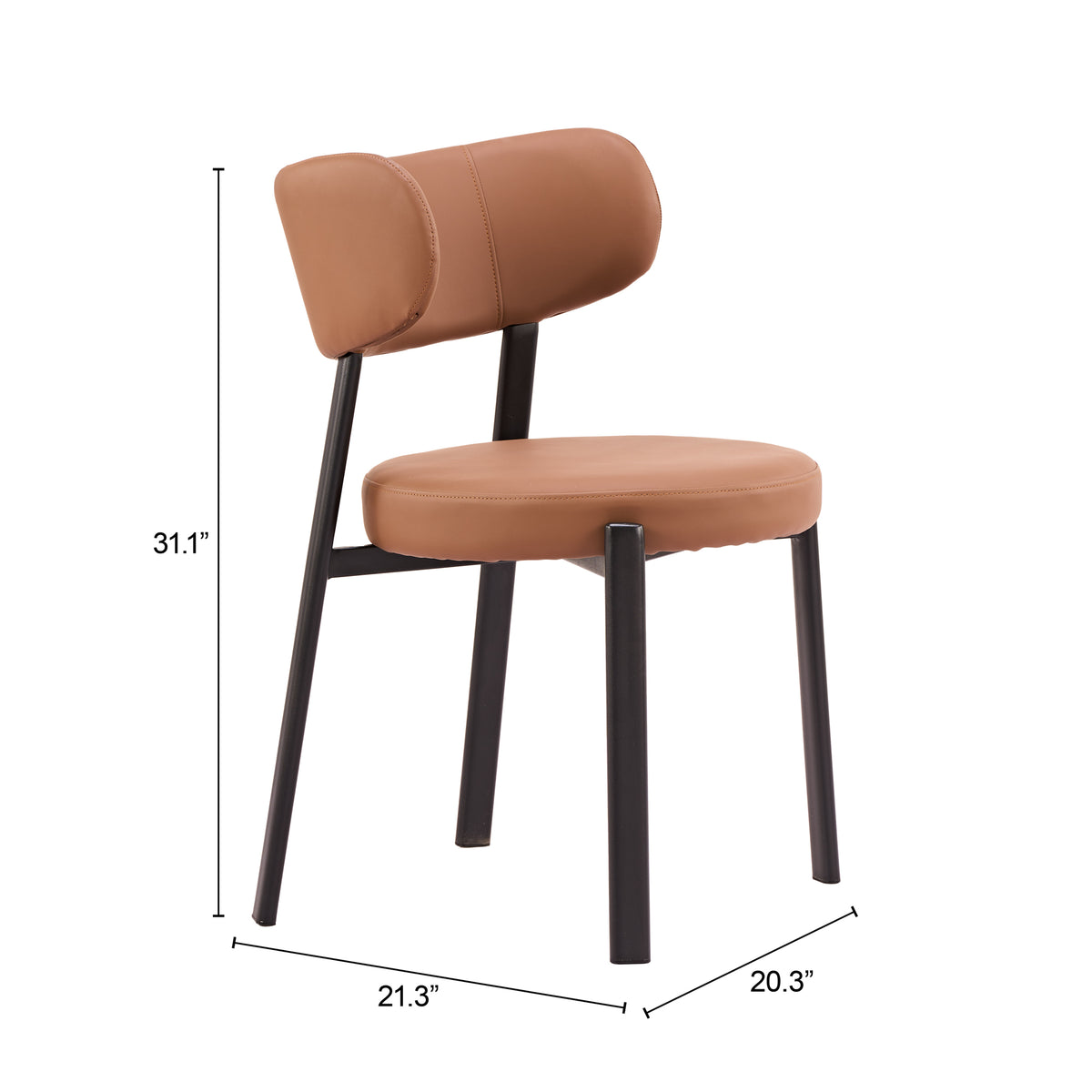 Prairie Dining Chair (Set of 2) Brown - 111209