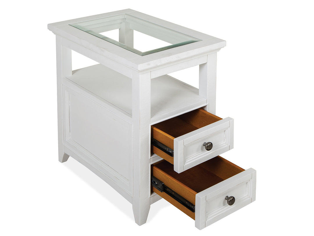 Heron Cove Chalk White Chairside End Table - T4400-10