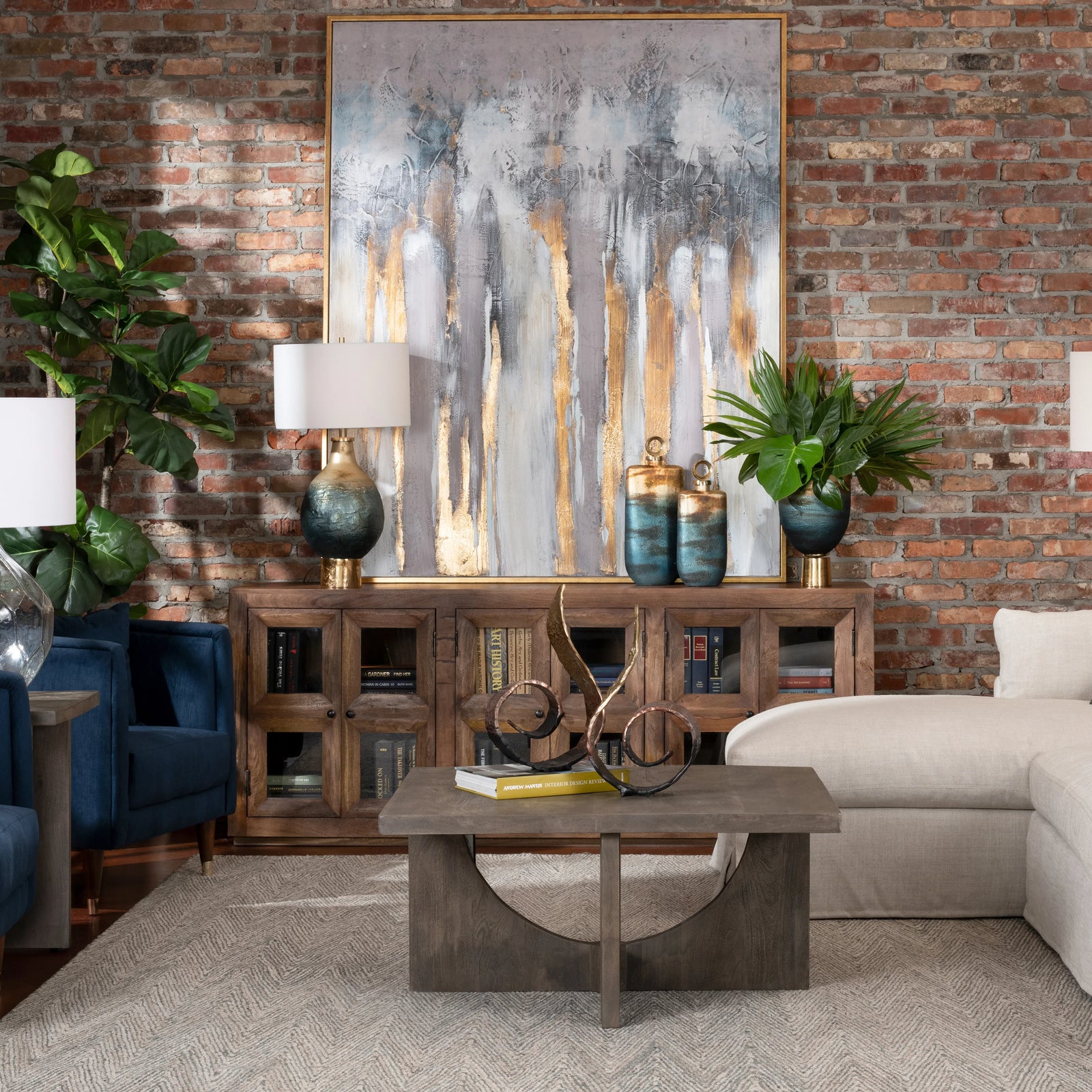 Crestview Collection Union Row Sideboard SIDEBOARDS + CREDENZAS