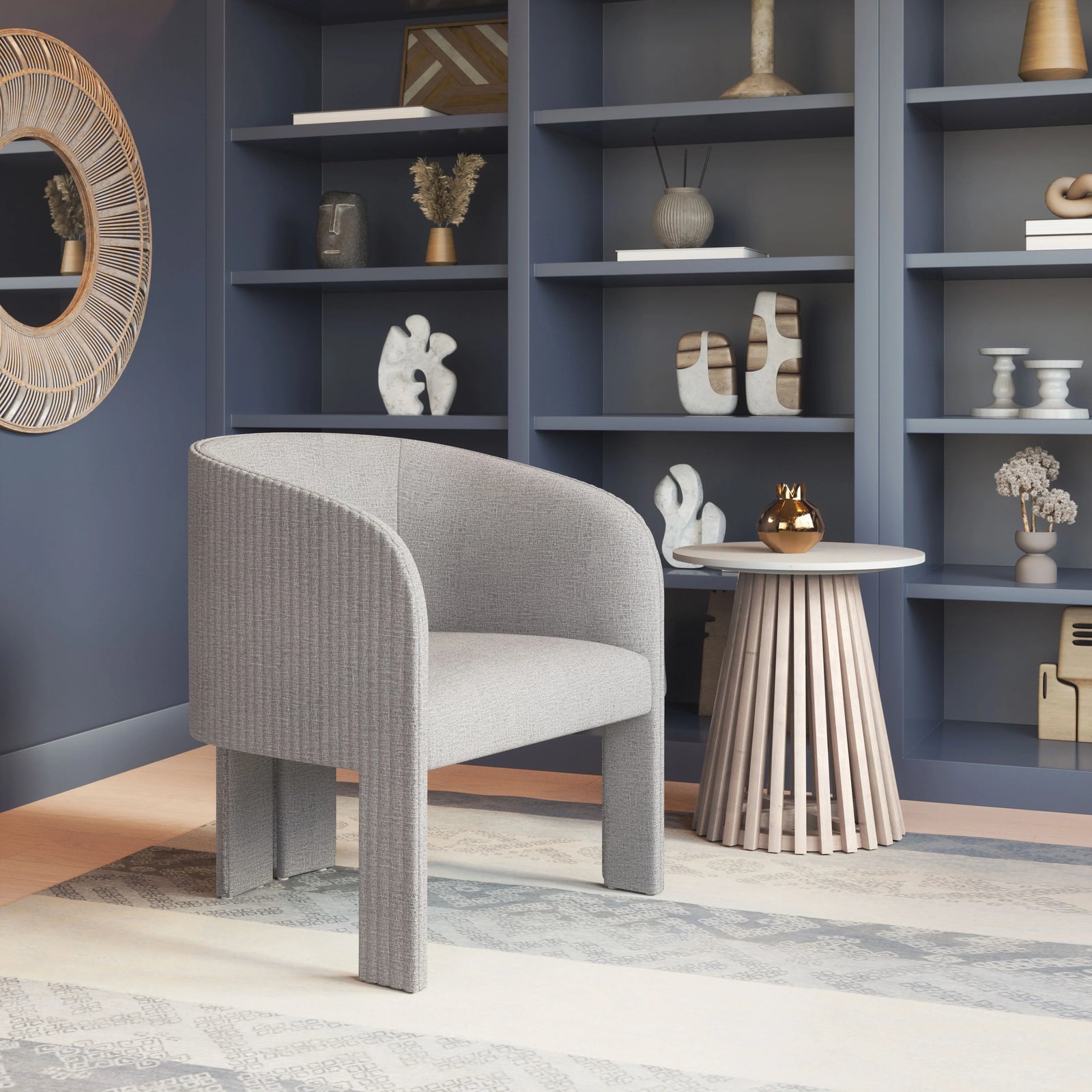 Zuo Hull Accent Chair Slate Gray ACCENT + LOUNGE CHAIRS