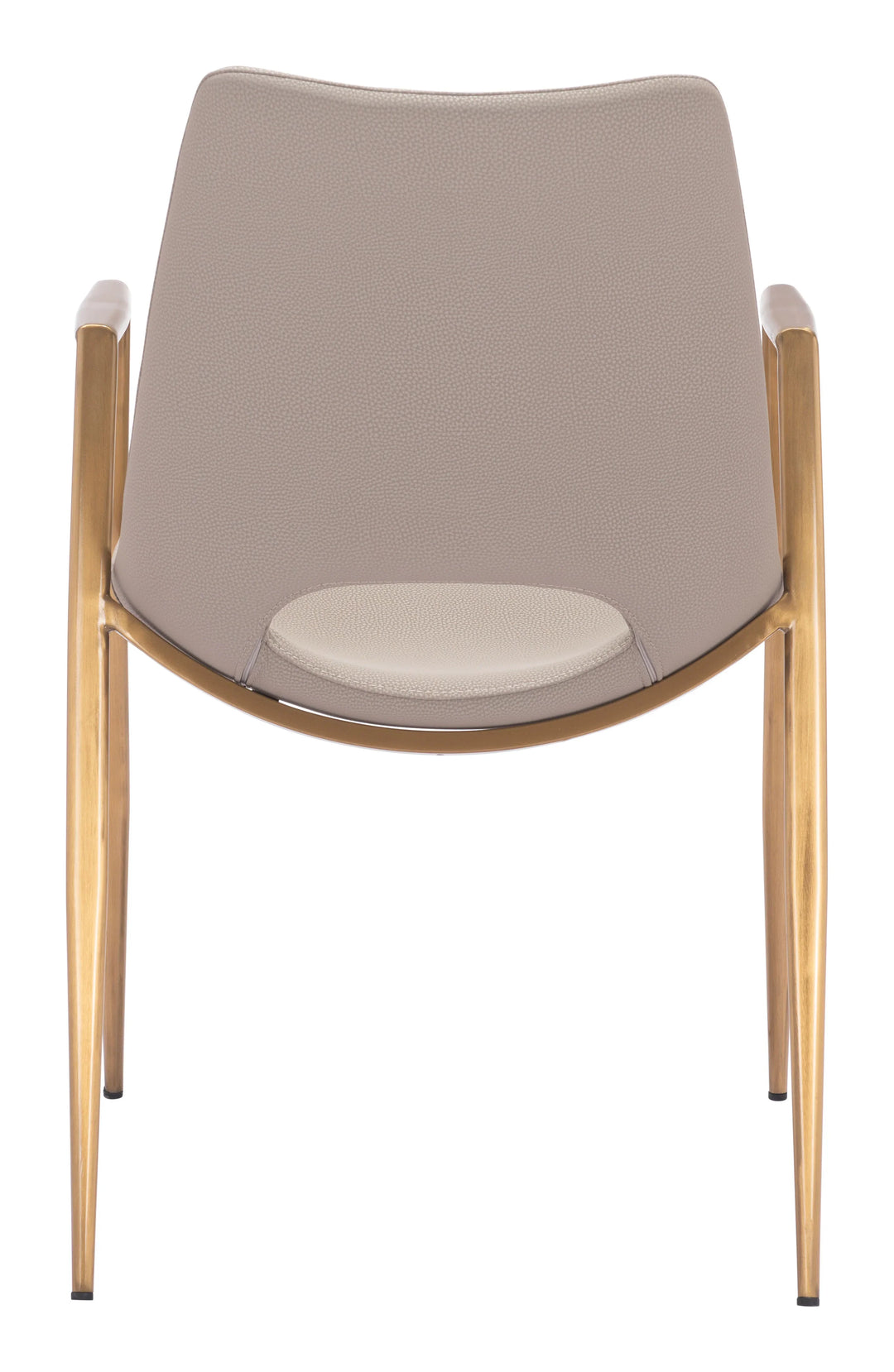 Desi Dining Chair (Set of 2) Beige & Gold - AmericanHomeFurniture