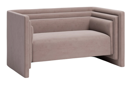 Zuo Trippel Loveseat Taupe SOFAS + SECTIONALS