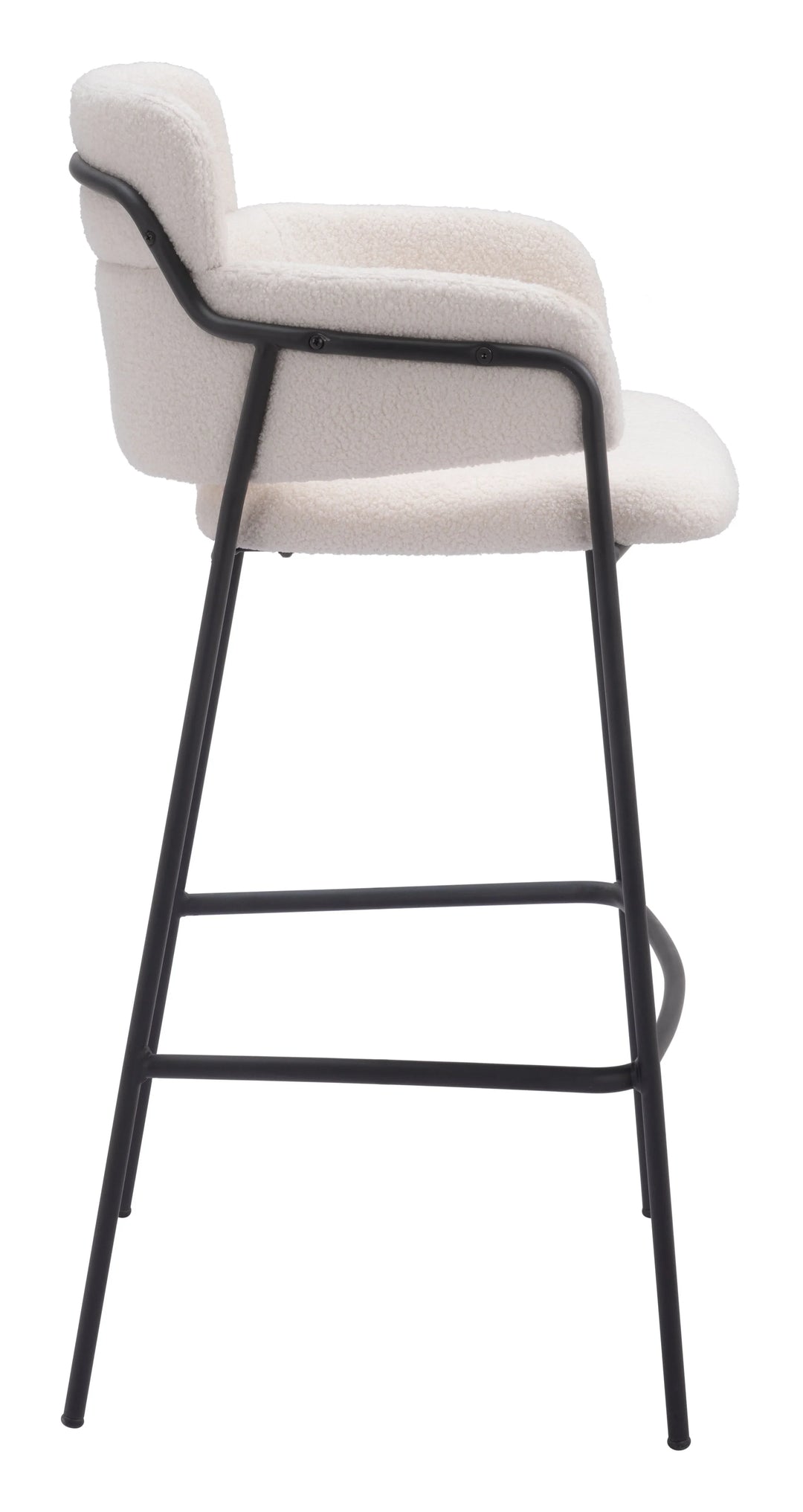 Marcel Barstool (Set of 2) Cream - AmericanHomeFurniture