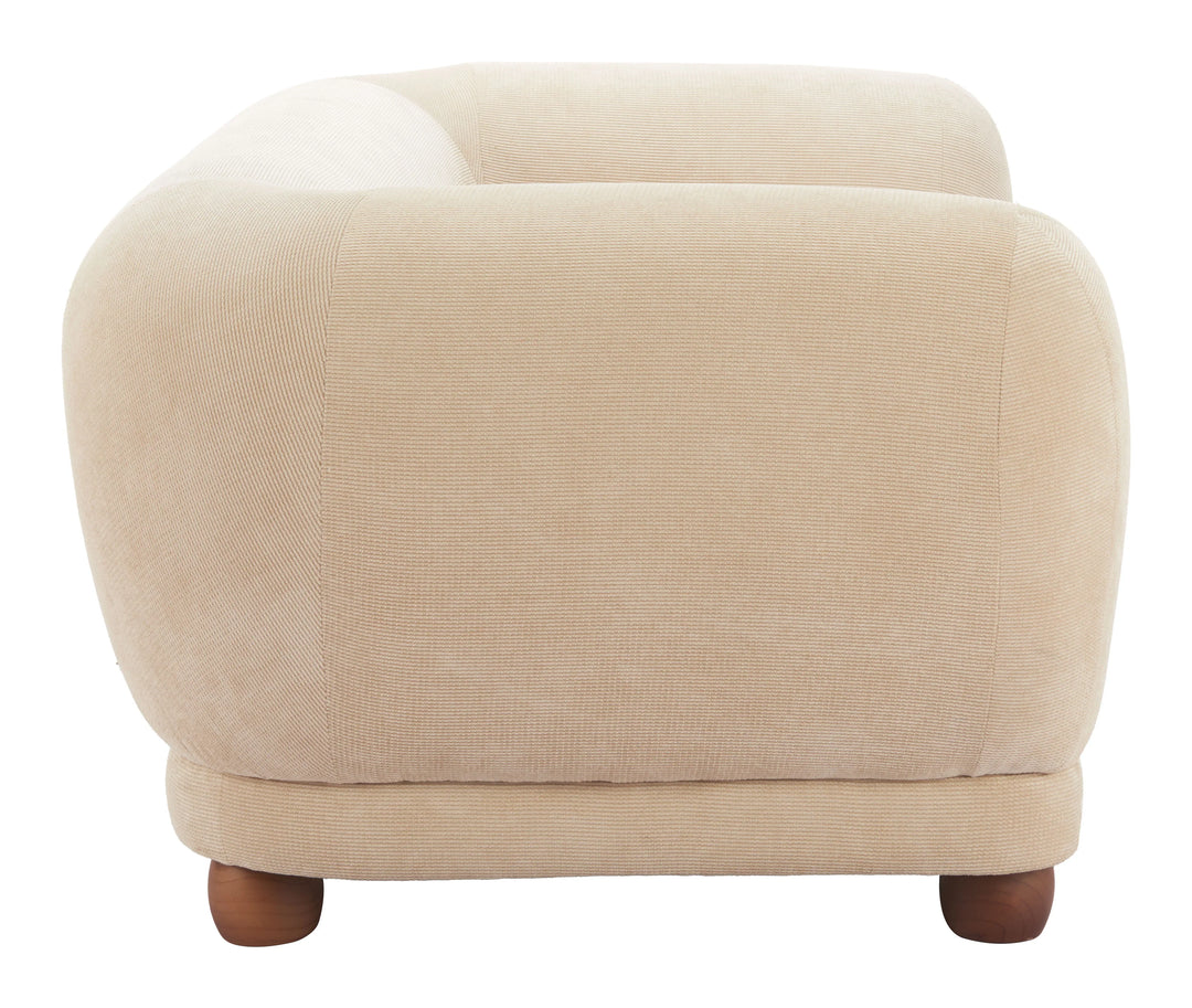 Boet Loveseat Taupe - AmericanHomeFurniture