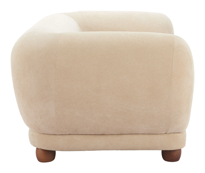 Boet Loveseat Taupe - AmericanHomeFurniture