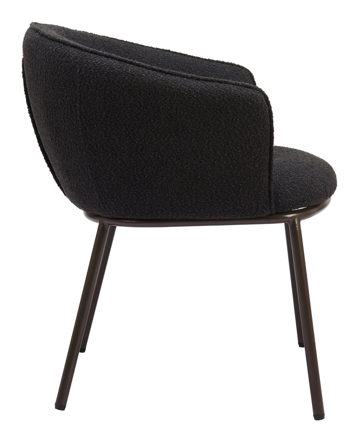 Essen Dining Chair Black & Bronze - AmericanHomeFurniture