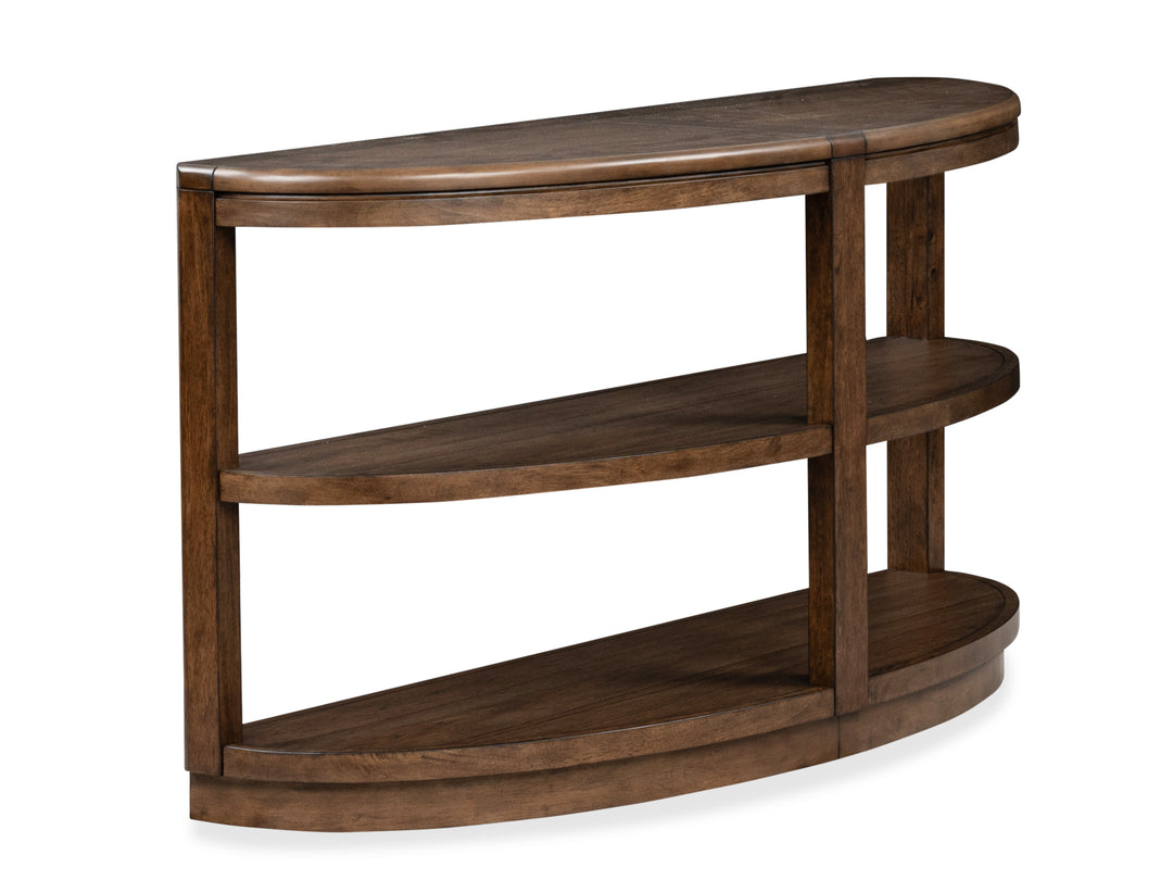 Connolly Brown Demilune Sofa Table - T6499-75