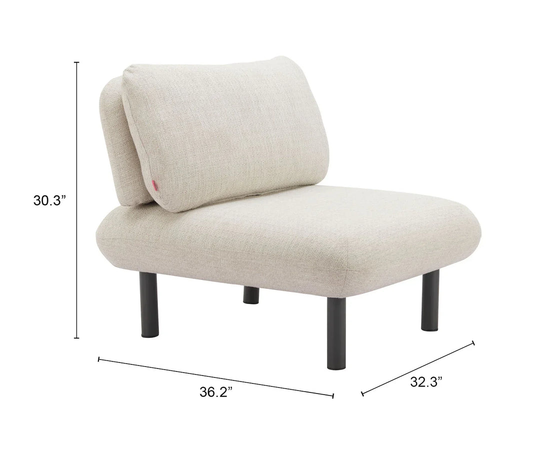 Aperto Accent Chair Beige - AmericanHomeFurniture