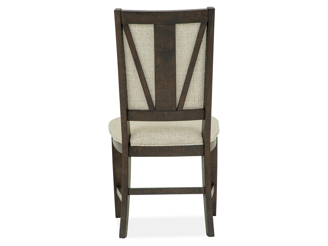 Westley Falls Graphite Step Upholstered Side Chair - Set of 2 - D4399-65