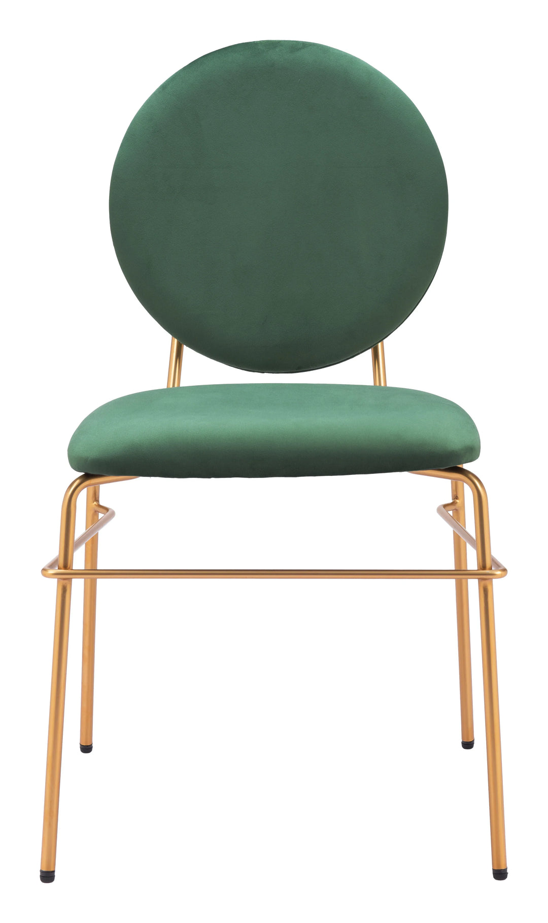 Odessa Dining Chair (Set of 2) Green & Gold - AmericanHomeFurniture