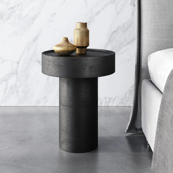 Watson Side Table Black - AmericanHomeFurniture