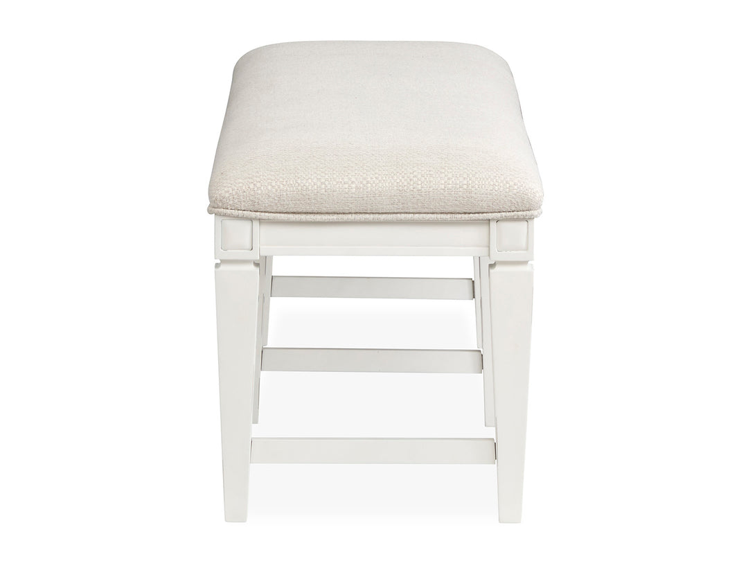 Willowbrook Egg Shell White Upholstered Bench - D5324-68