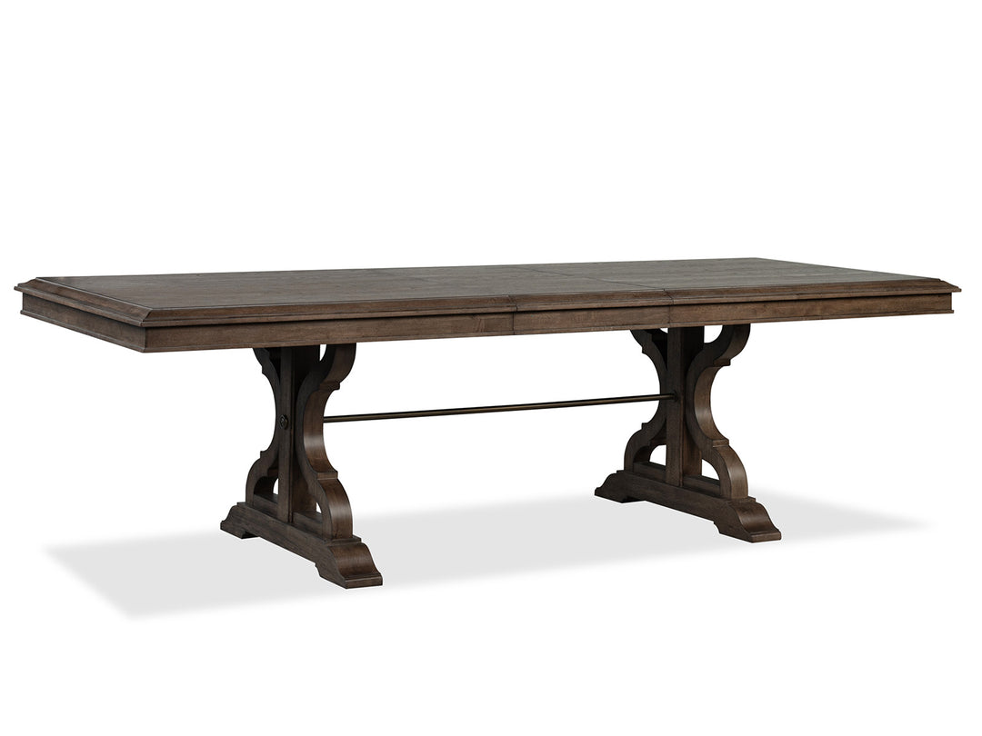 Jubilee Brown Extendable Trestle Dining Table - D6524-21