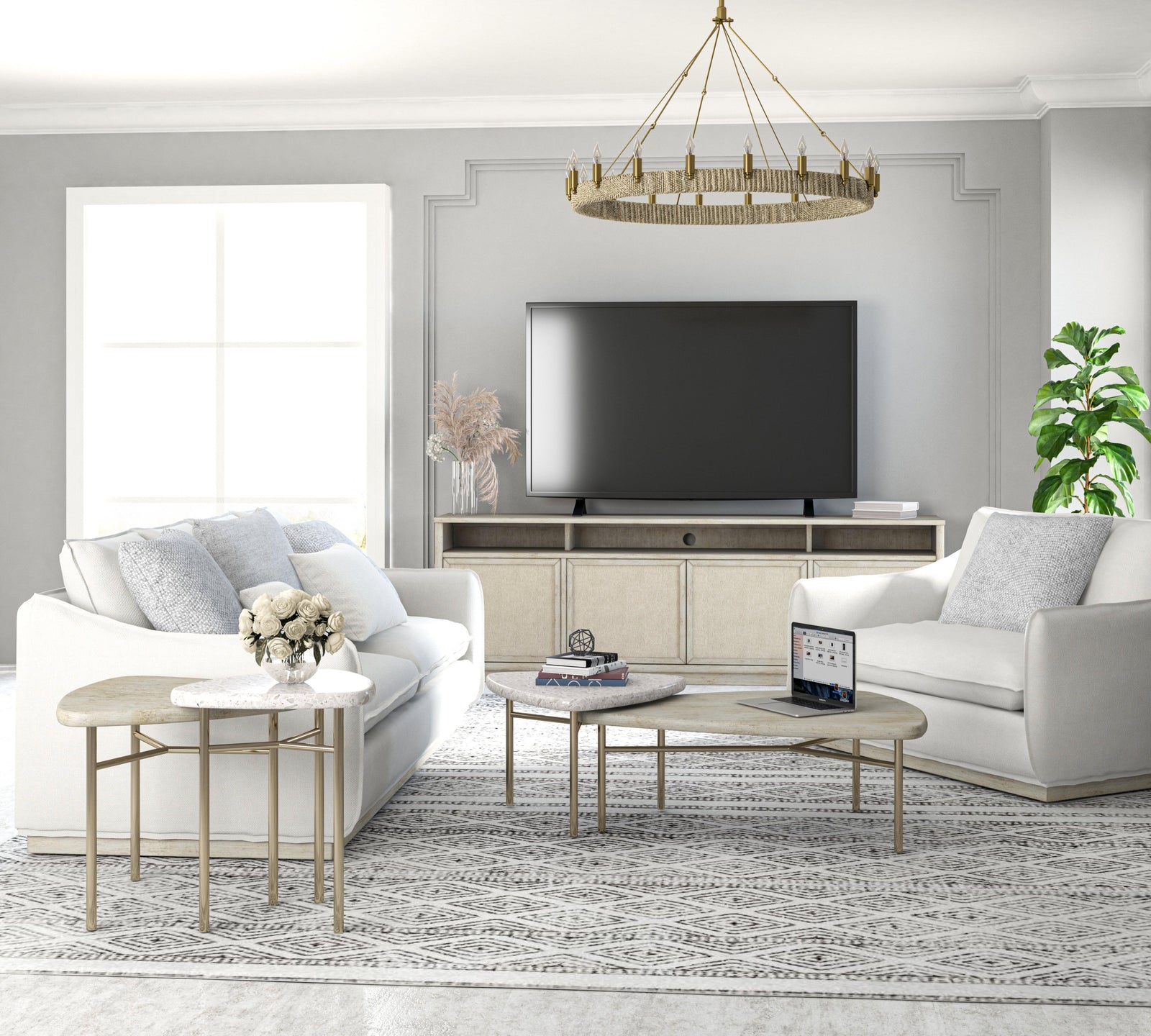 A.R.T. Furniture Cotiere 2 Piece Bunching End Tables ACCENT TABLES