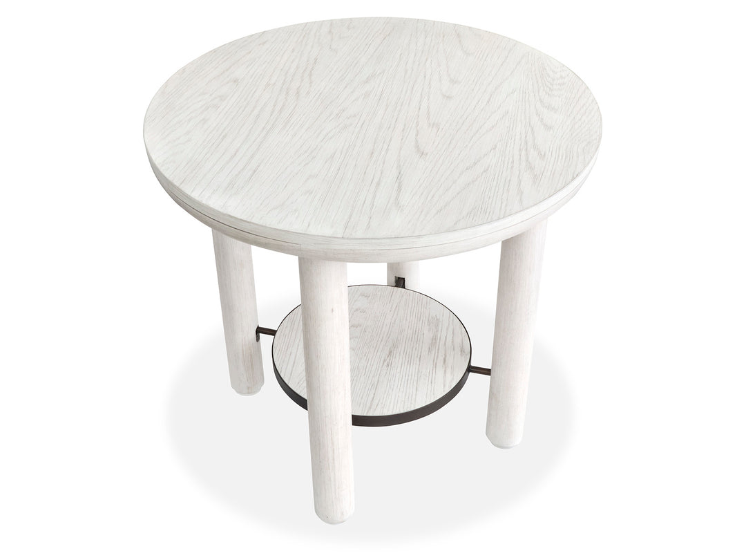 Sunset Cove Moonlight Pearl Round End Table - T5879-05