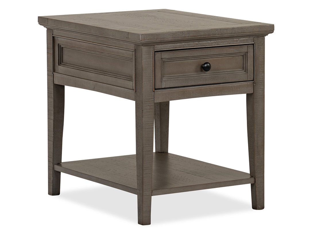 Paxton Place Dovetail Grey Rectangular End Table - T4805-03