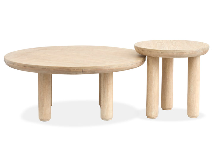 Sunset Cove Sanibel Brown Nesting Cocktail Table With Casters - T5783-52