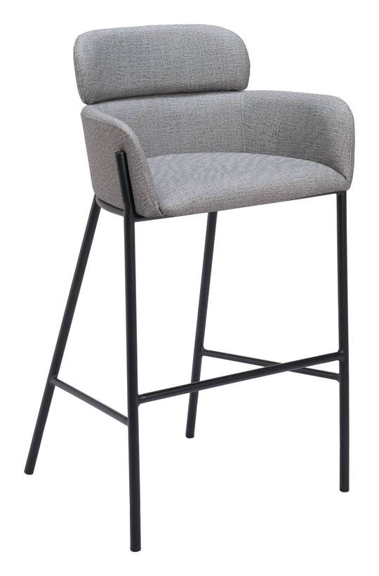 Zuo Bremor Barstool Slate Gray BAR STOOLS + COUNTER STOOLS